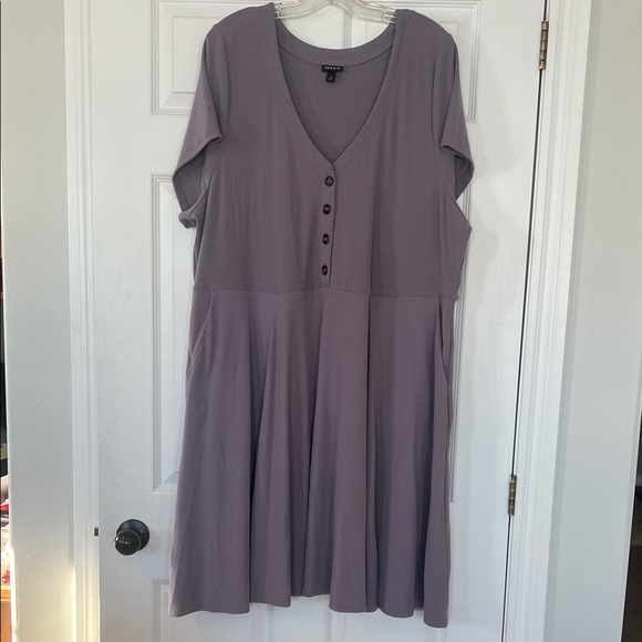 torrid Dresses & Skirts - Torrid Lavender Button-Front Midi Dress